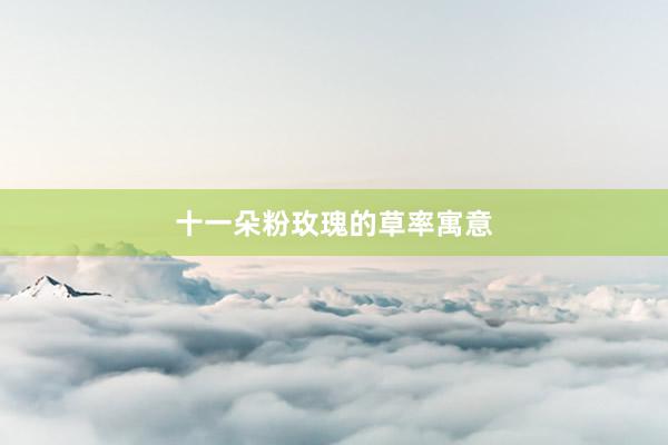 十一朵粉玫瑰的草率寓意